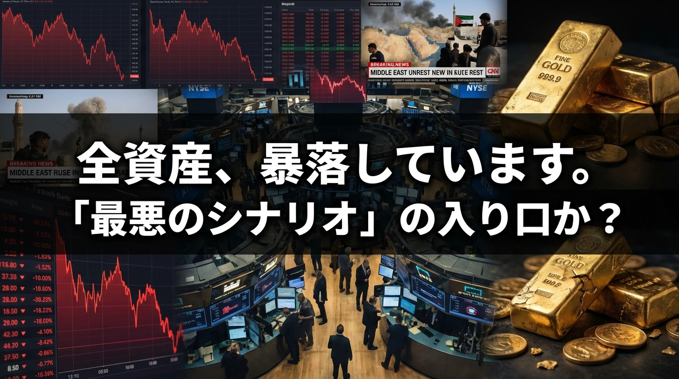 全資産、暴落しています。「最悪のシナリオ」の入り口か？