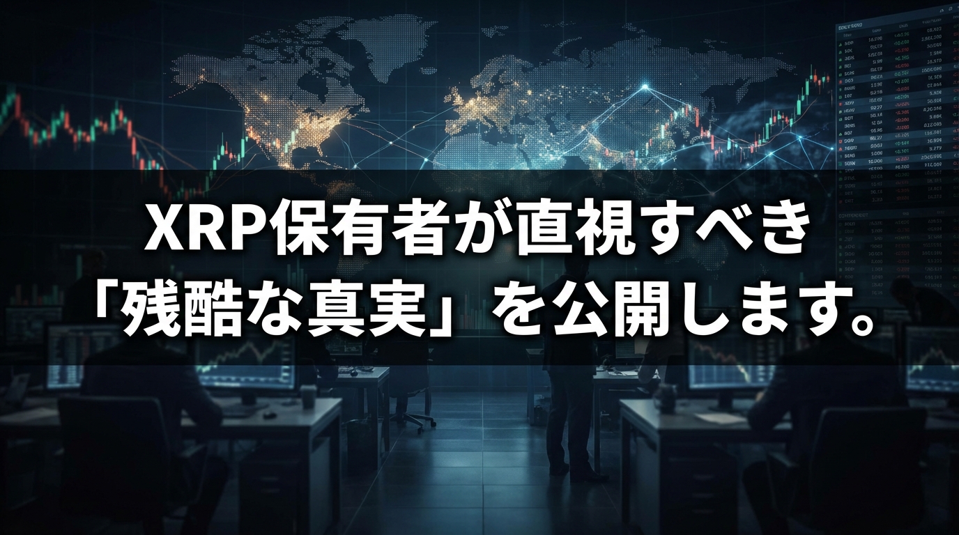 XRP保有者が直視すべき「残酷な真実」を公開します。