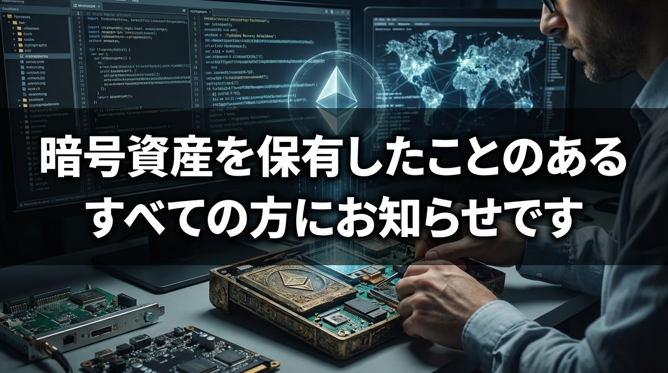 暗号資産を保有したことのあるすべての方にお知らせです