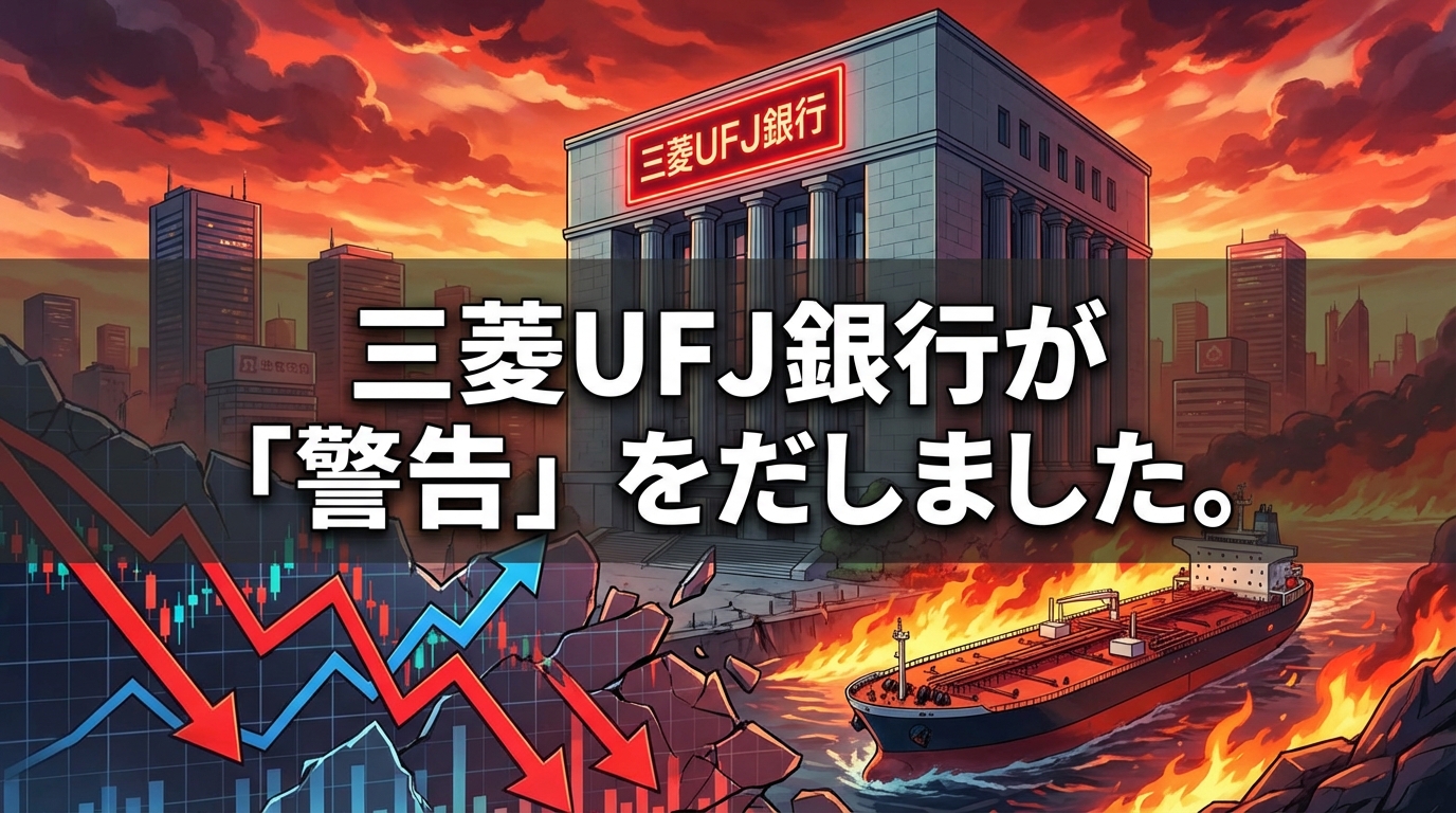 三菱UFJ銀行が「警告」をだしました。