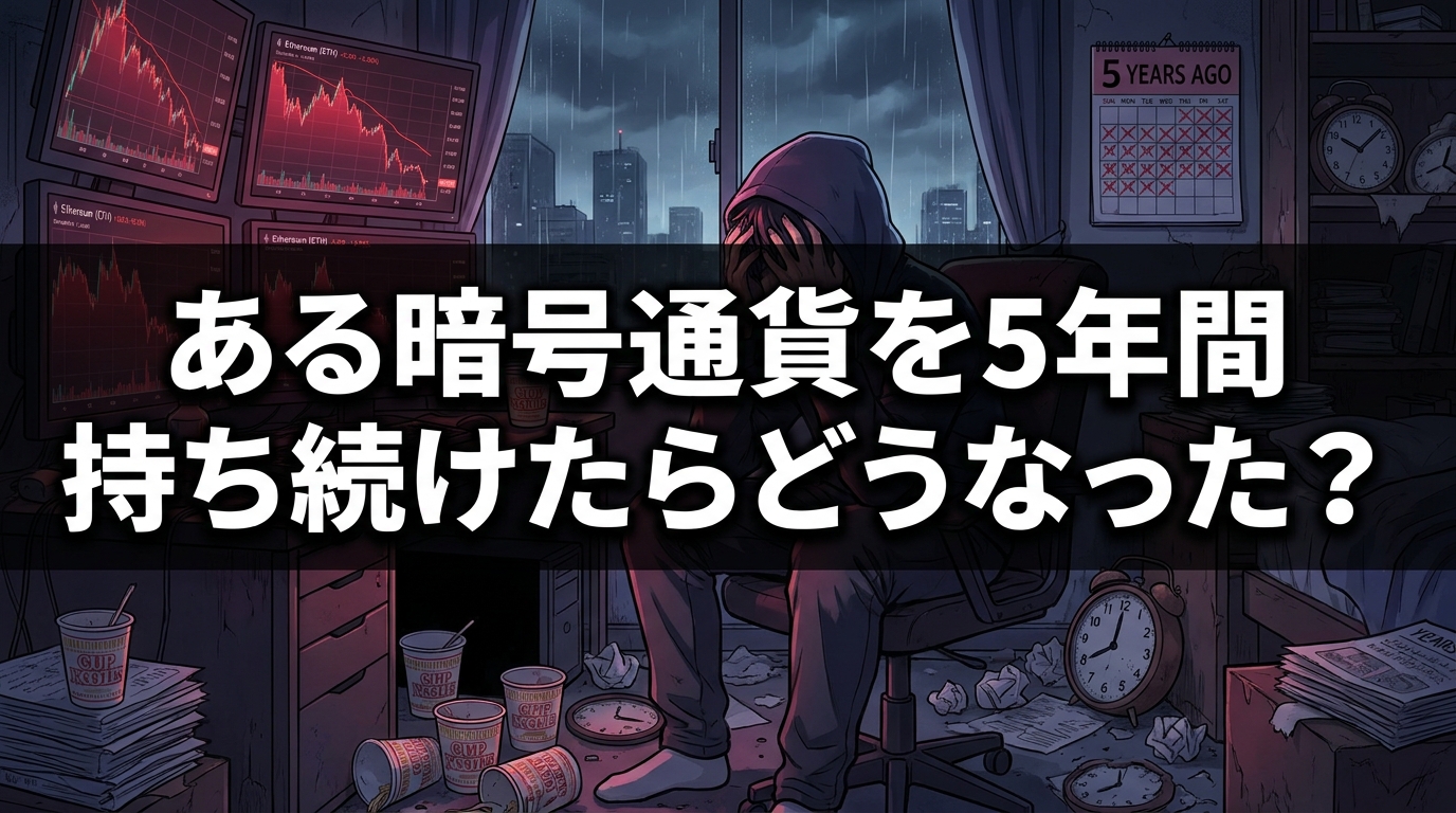 ある暗号通貨を5年間持ち続けたらどうなった？
