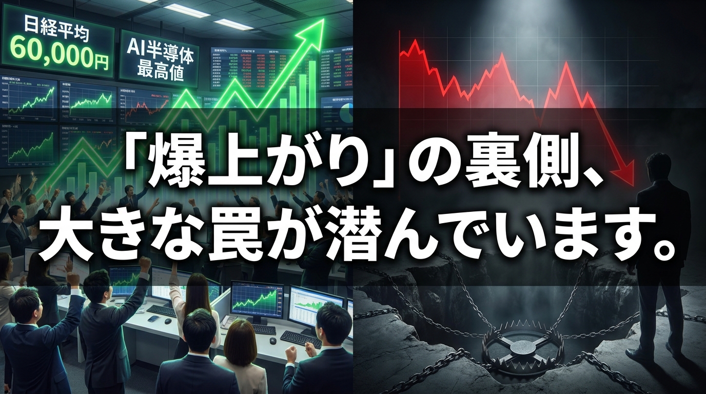 「爆上がり」の裏側、大きな罠が潜んでいます。