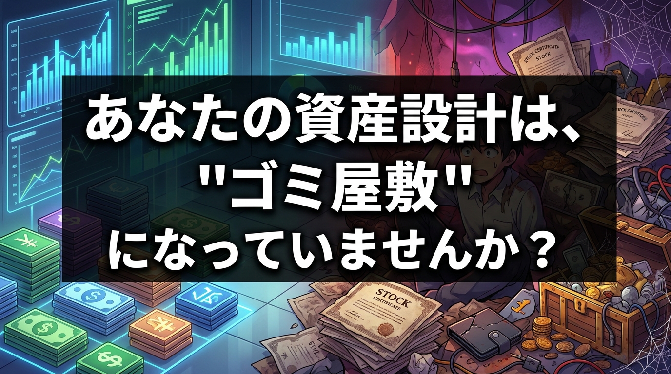 あなたの資産設計は、"ゴミ屋敷" になっていませんか？