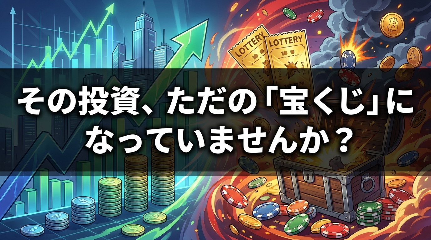 その投資、ただの「宝くじ」になっていませんか？