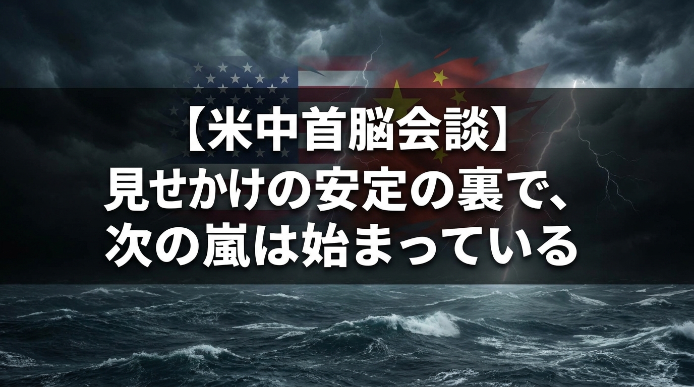 【米中首脳会談】見せかけの安定の裏で、次の嵐は始まっている