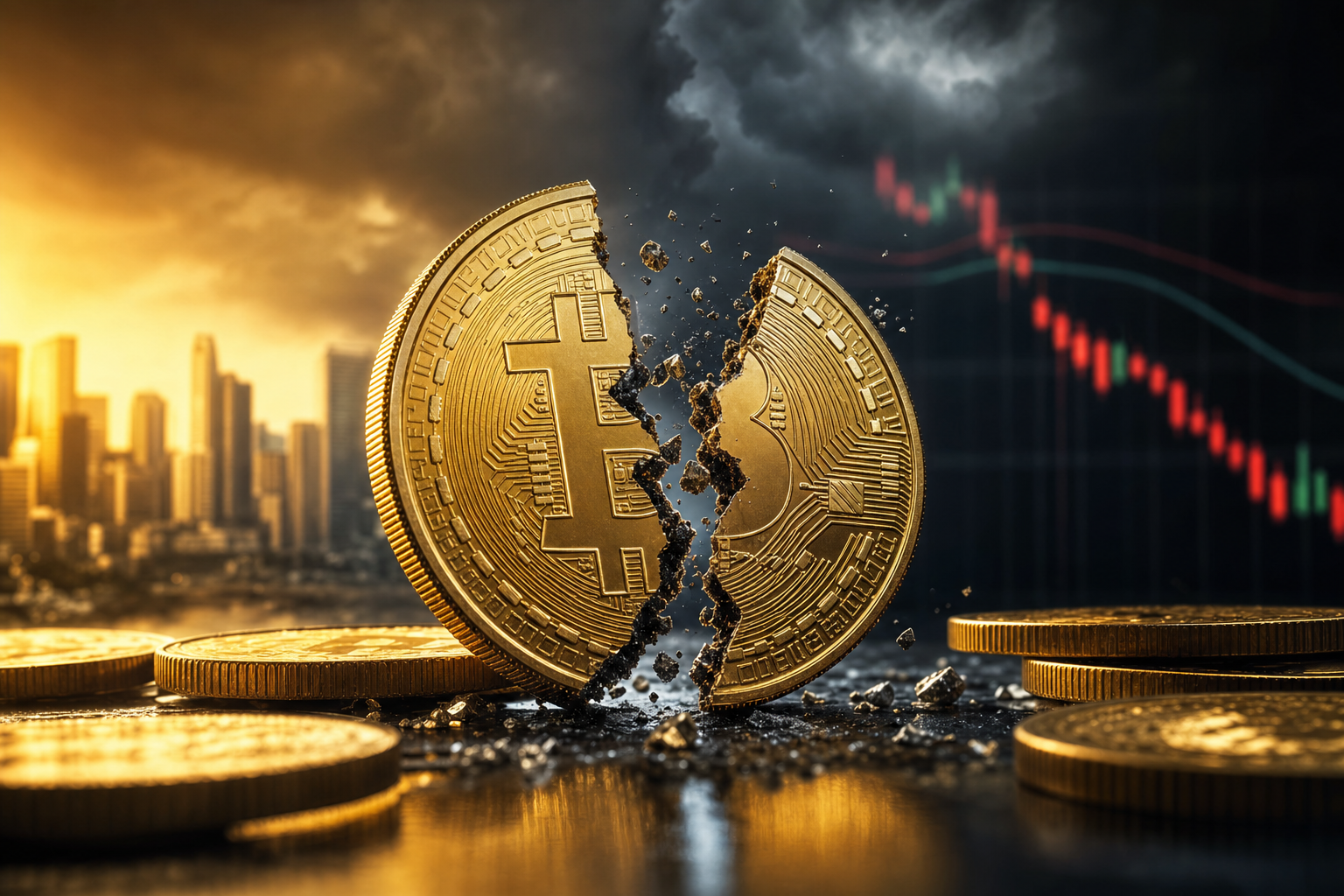 【BTC】2つの大きな不安材料が重なり始めています。